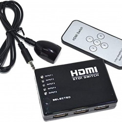 5 Port 1080P Video HDMI Switch Switcher HDMI Splitter