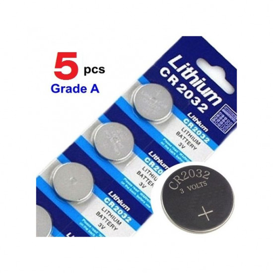 CR2032 Lithium Battery - 3V - 5 Pcs