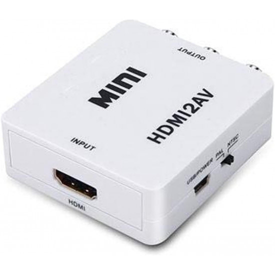 HDMI to AV 3RCA CVBs Composite Video Audio Converter 