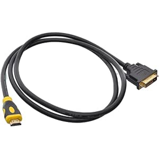 HDMI to DVI Cable Adapter for Monitor Graphics Card 1.5 M