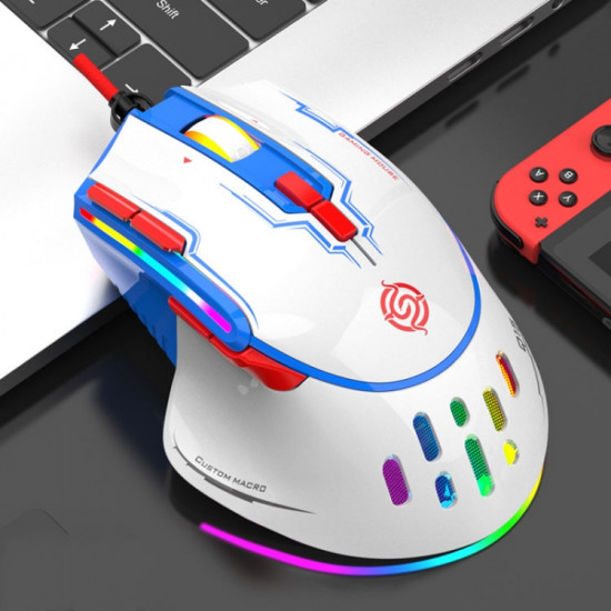 K-Snake Q15 9 Keys RGB Light Effect Wired Mechanical Mouse