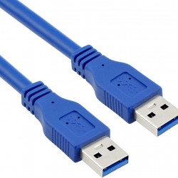 كابل USB 3.0 ذكر الى ذكر 50 سم - ازرق