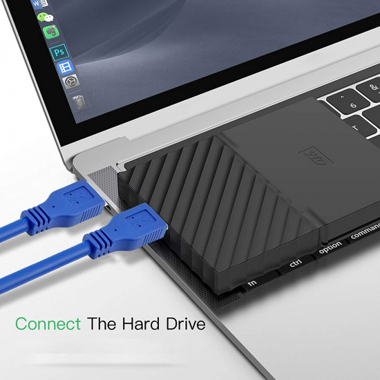 كابل USB 3.0 ذكر الى ذكر 50 سم - ازرق