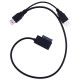 USB2.0  SATA Cable  For Laptop DVD-ROM Adapter Converter