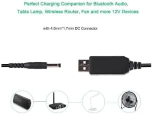 CABLE-P-TECH-USB TO DC USB 5V TO 12V STEP UP- 1METER - الصورة 3