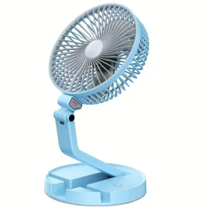 F665 usb - مروحة قابلة لاعادة الشحن- ثلاث سرعات - ذات انارة عالية  JK-F665 Rechargeable Multifunctional USB Portable Folding Fan with 18650 Lithium Battery 1200mAh 3-Speed Adjustable Light USB Charging Wire